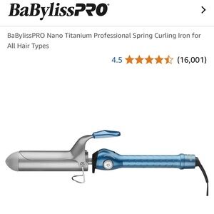 BaBylissPRO Nano Titanium Curling Iron - 1.5 inches